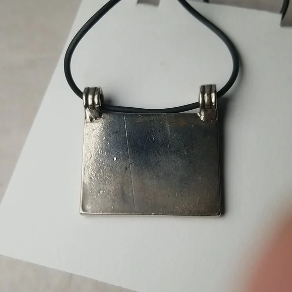 Rectangular Geometric Pendant - Picture 2 of 4